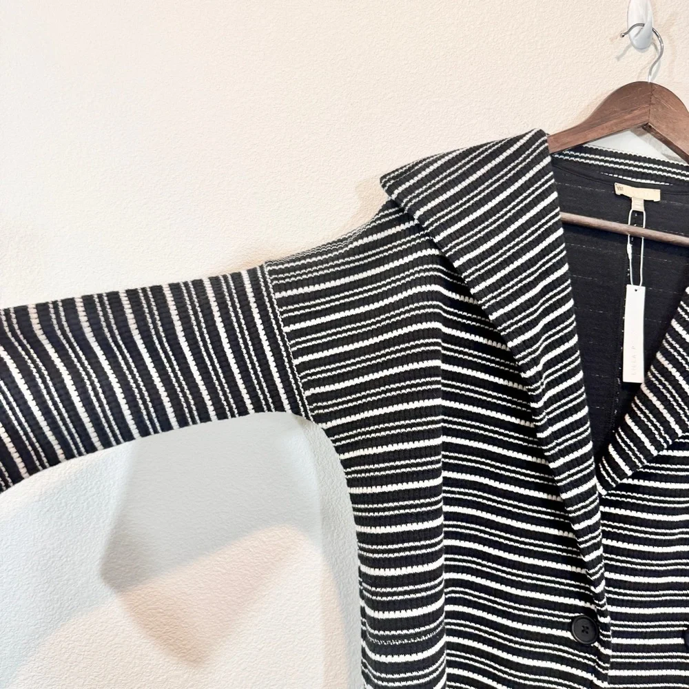 Lilla P Striped Knit Blazer L NWT Nautical Breton Jacket - Picture 5 of 12
